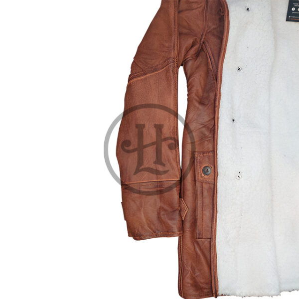 Cappotto invernale in pelliccia di pecora di Dark Knight Rises