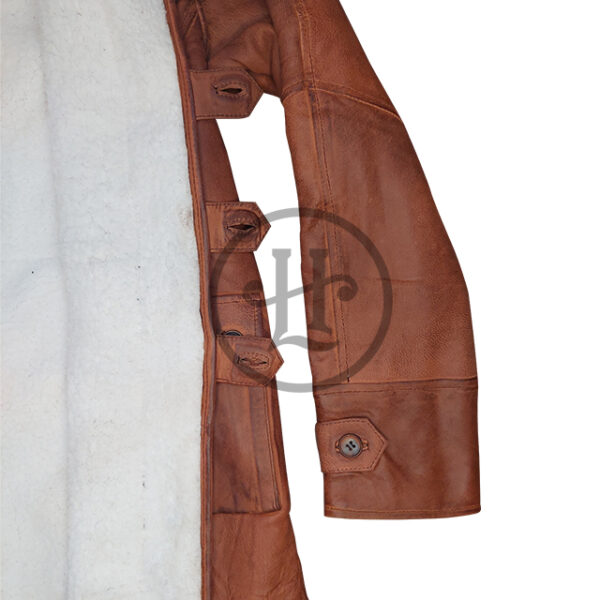 Cappotto invernale in pelliccia di pecora di Dark Knight Rises