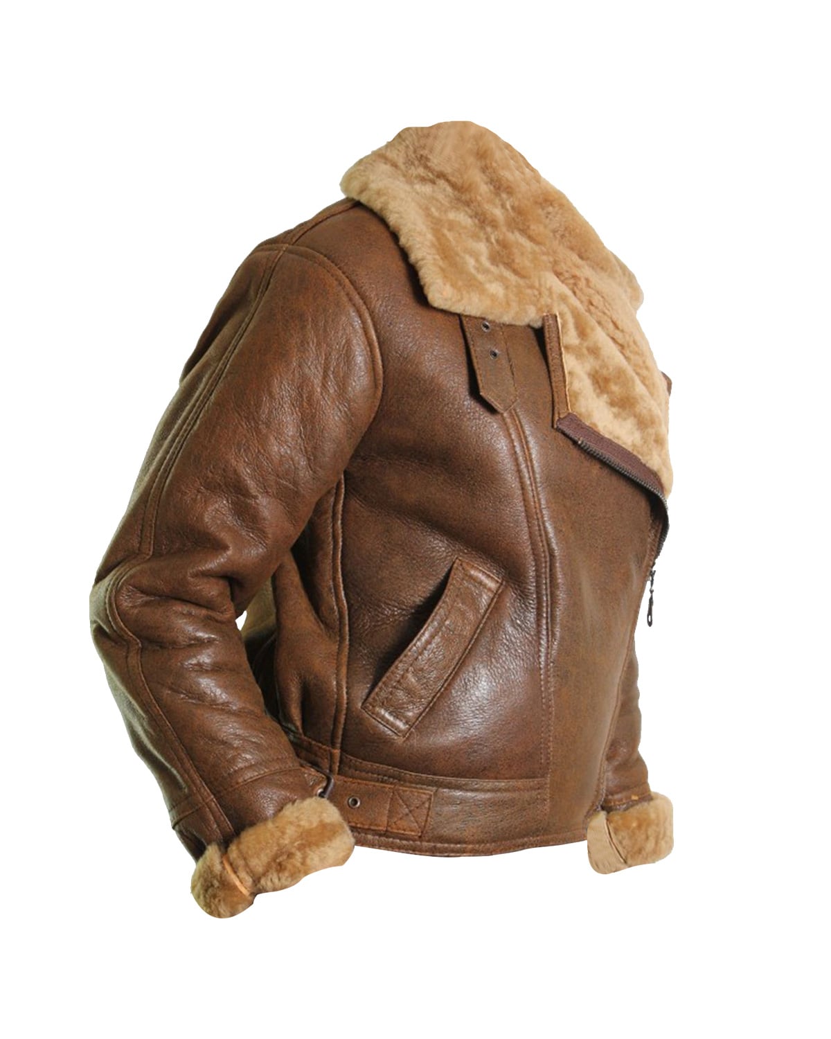 Giacca da aviatore in pelle naturale da donna