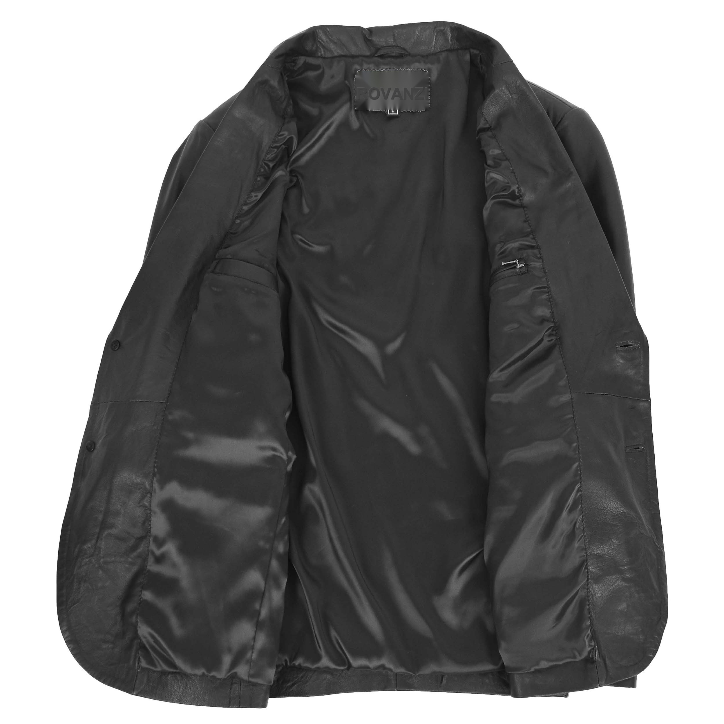 BUNERI de Cuero Zavi Negro de Dos Botones - Imagen 6