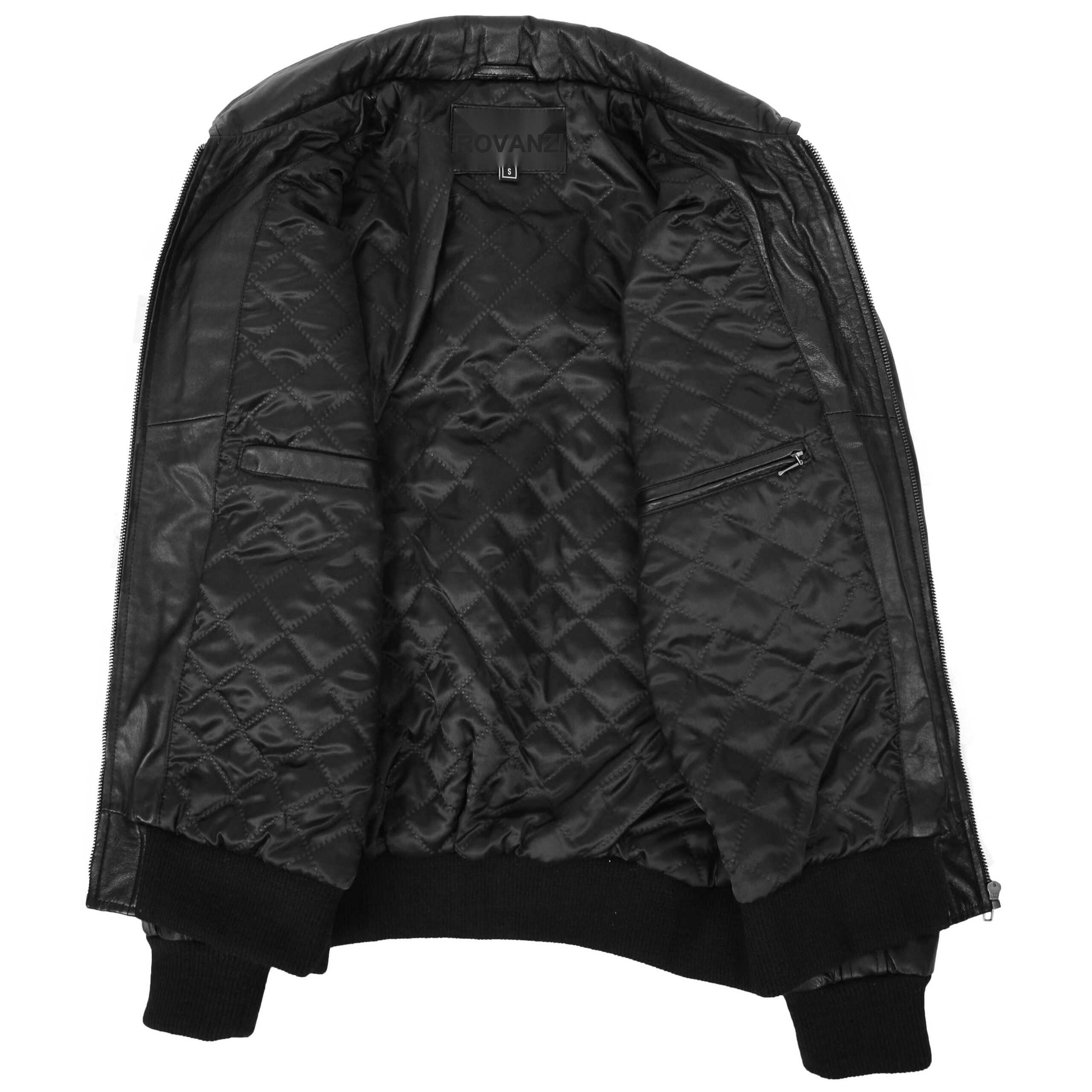BUNERI Bomber Cuero Bronx Negra con Capucha - Imagen 7
