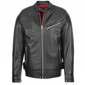 BUNERI Biker Cafe Racer Cuero Gerard Negro Casual