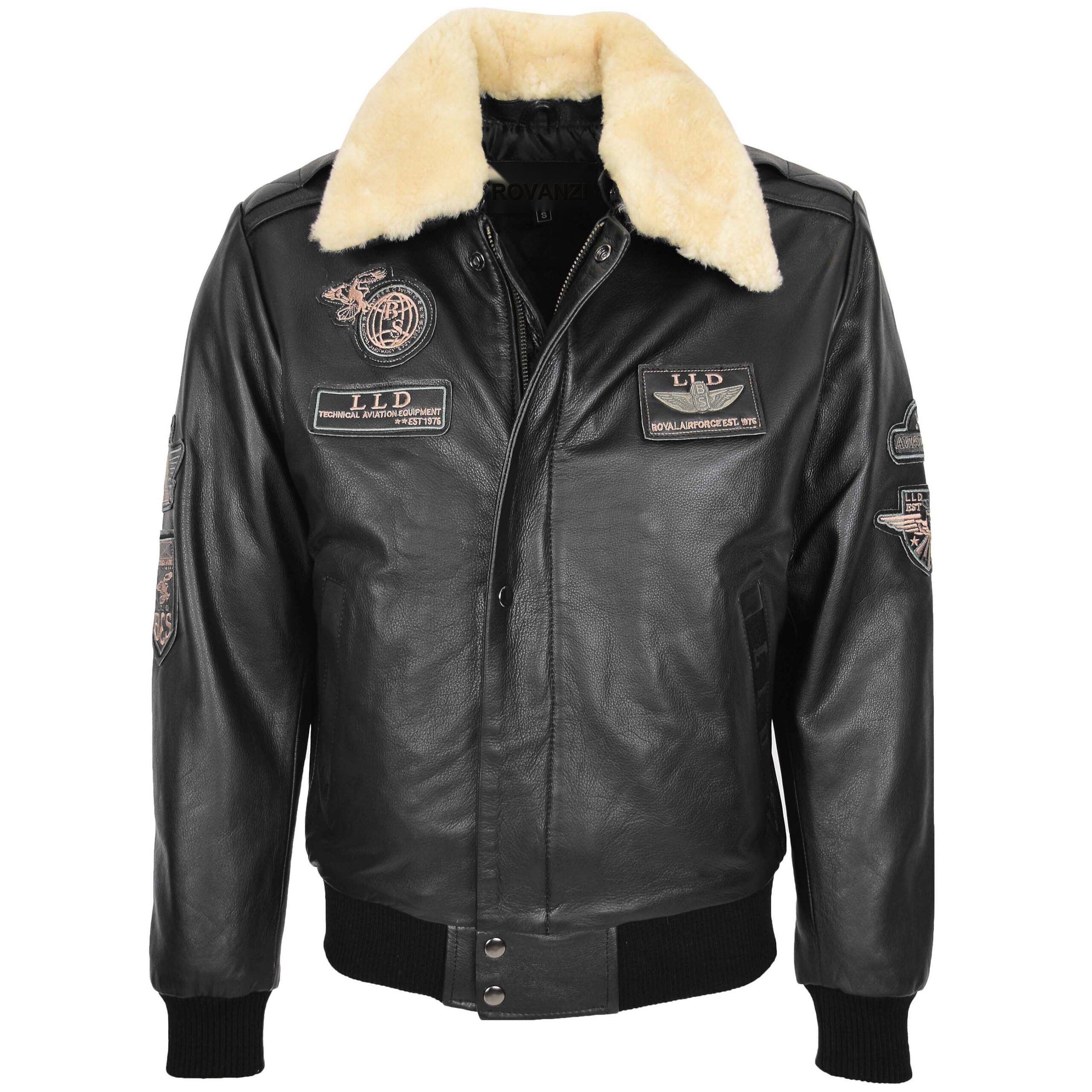 BUNERI Cuero Pilot-N Negra con Cuello Desmontable