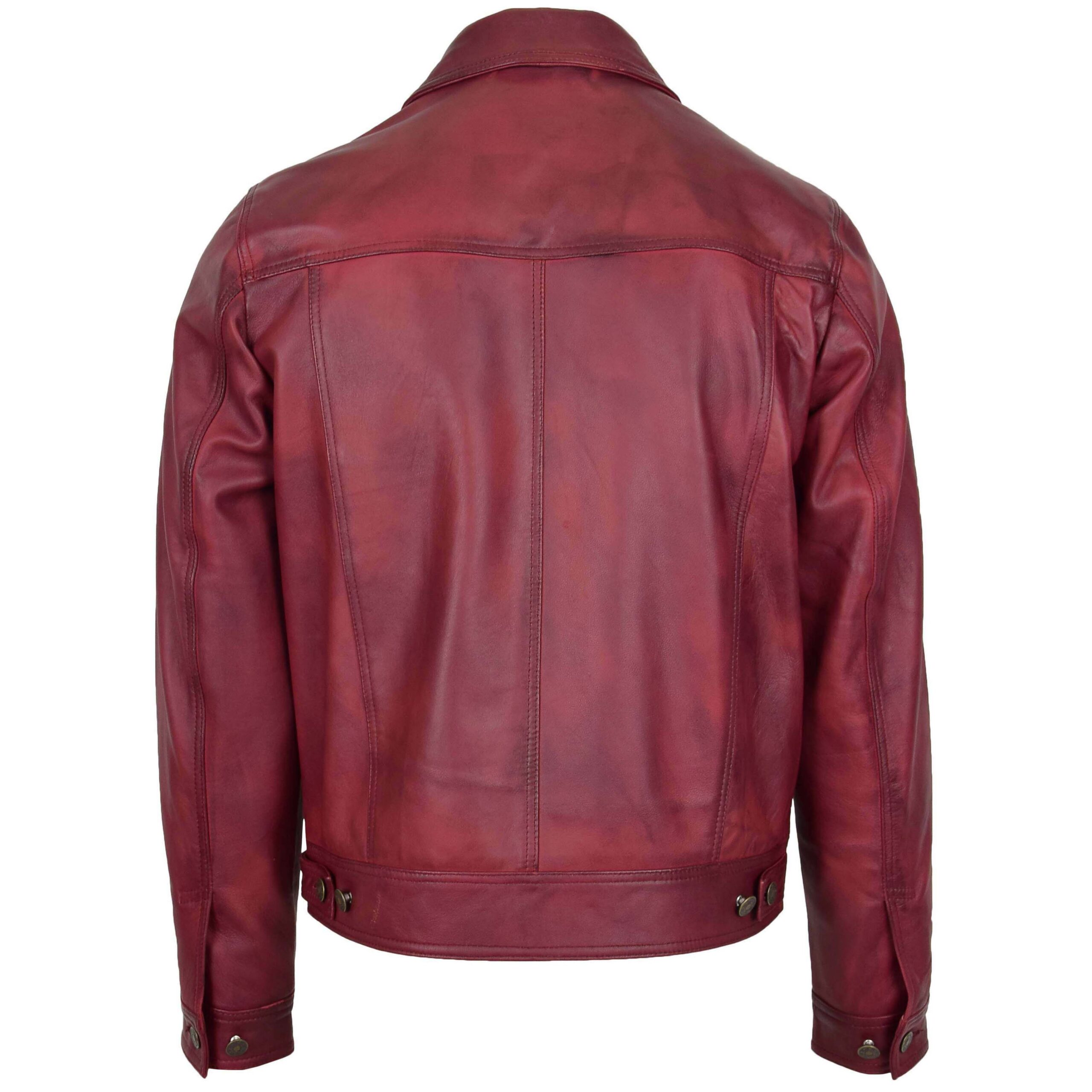 BUNERI Cuero Terry Burdeos Lee Rider Casual - Imagen 2