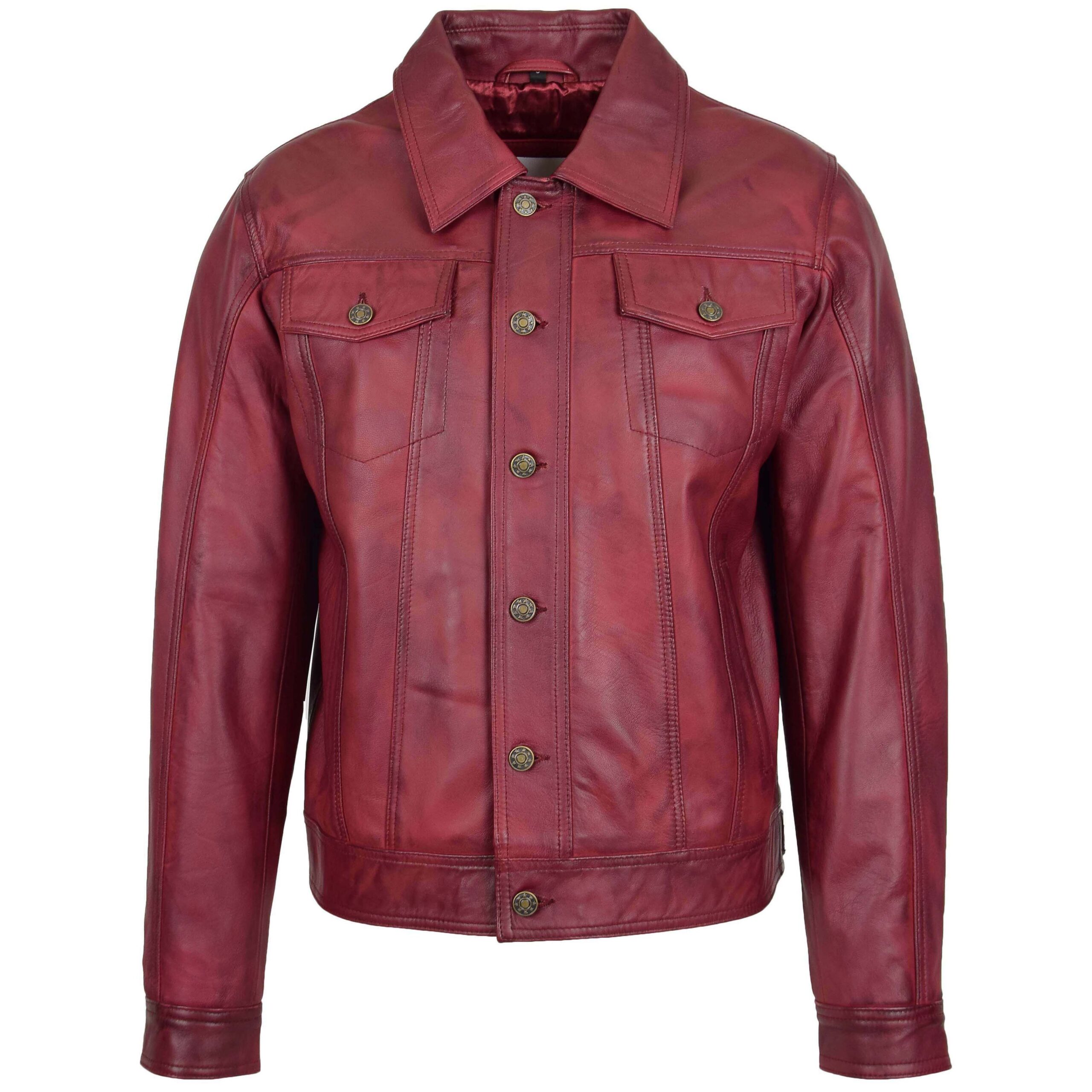 BUNERI Cuero Terry Burdeos Lee Rider Casual - Imagen 3