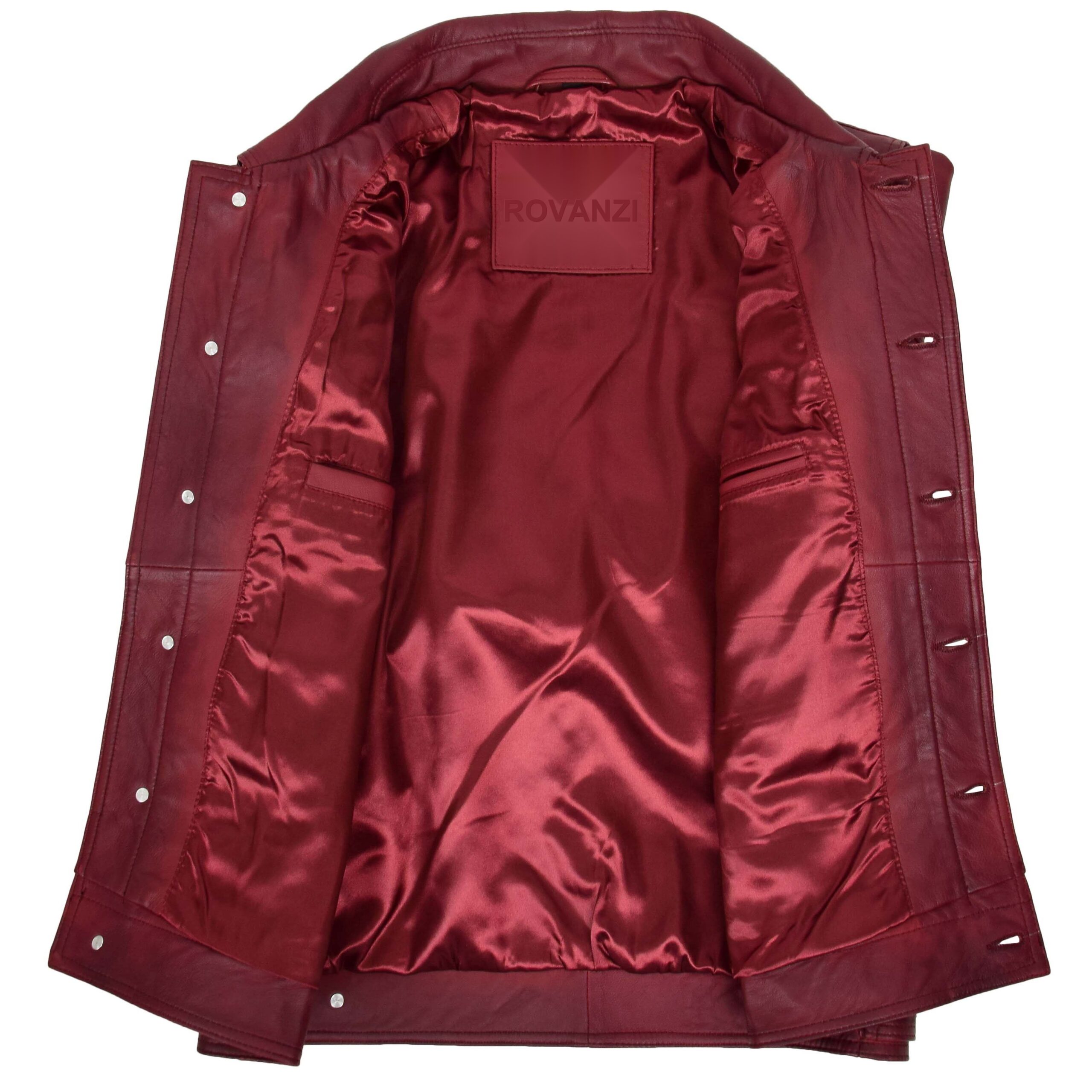 BUNERI Cuero Terry Burdeos Lee Rider Casual - Imagen 6