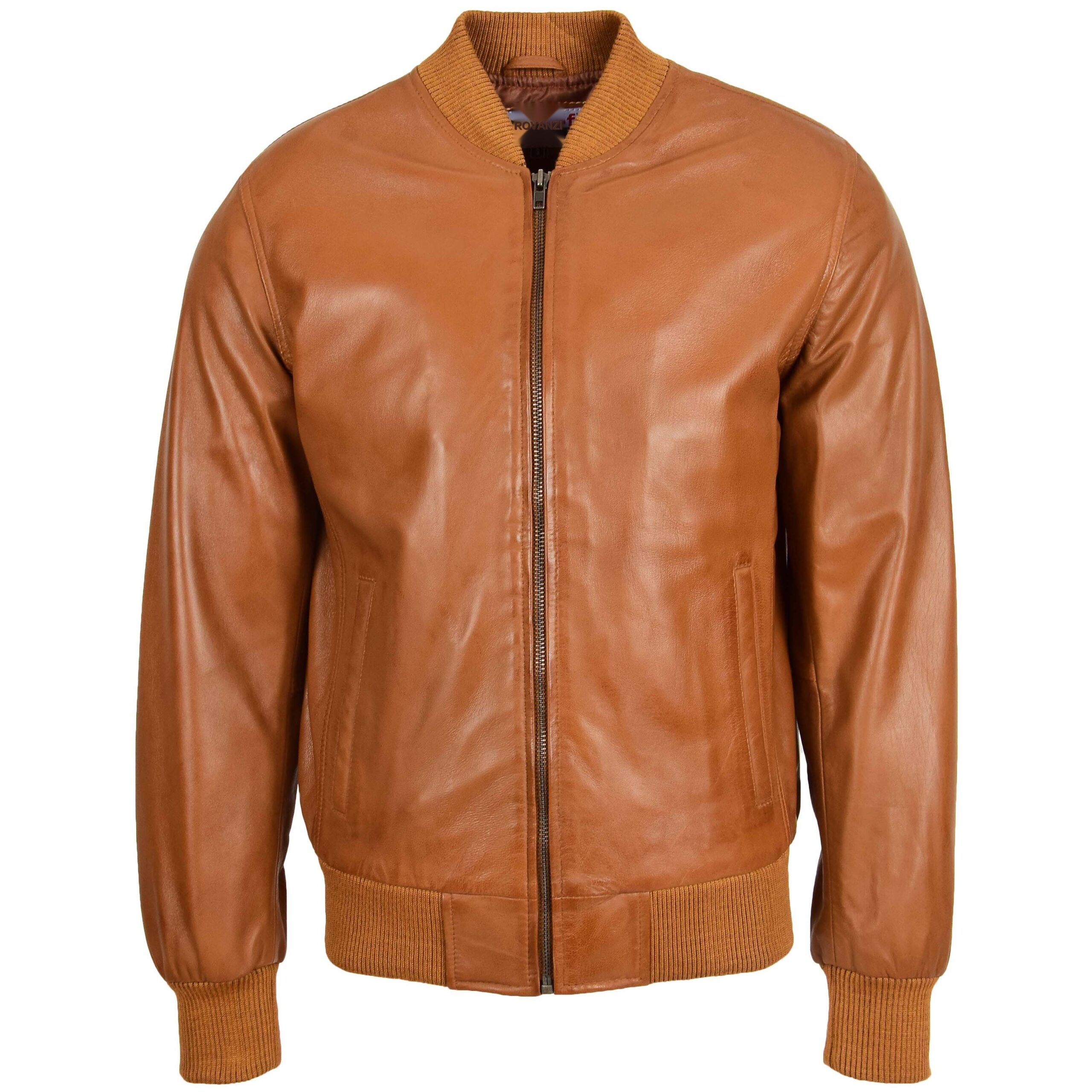 BUNERI Cuero Ryan Tan MA-1 Bomber - Imagen 3