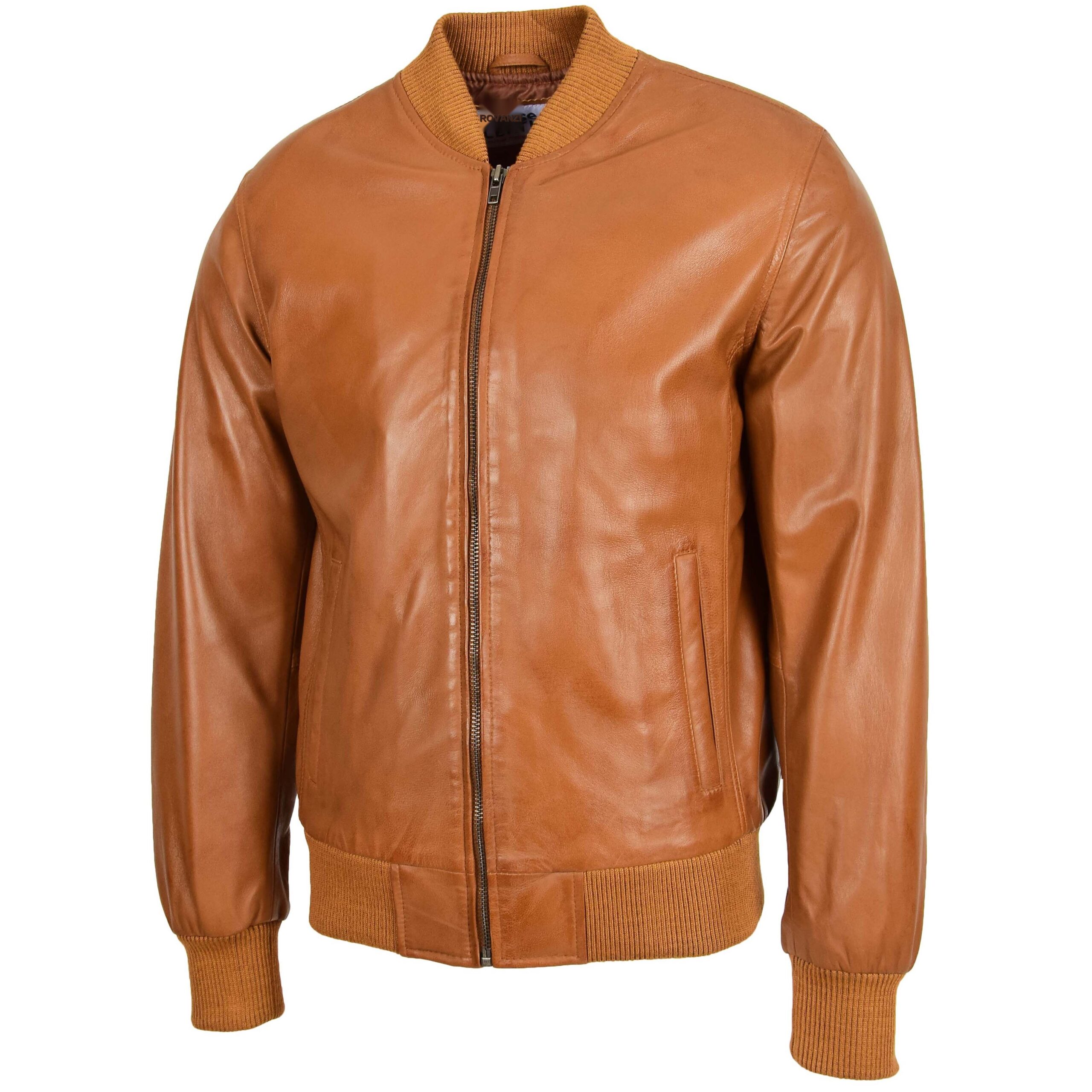 BUNERI Cuero Ryan Tan MA-1 Bomber - Imagen 4