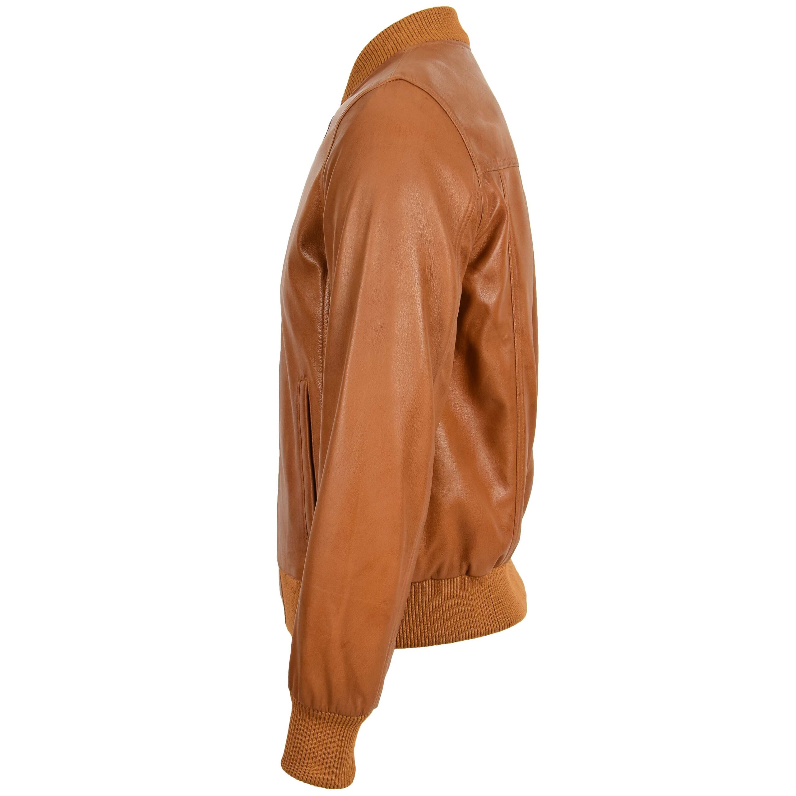 BUNERI Cuero Ryan Tan MA-1 Bomber - Imagen 5