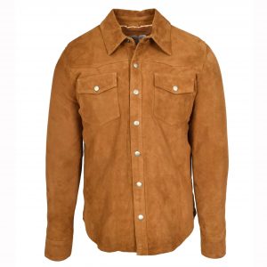 BUNERI Trucker Western Oliver Cognac de Ante de Cabra Real