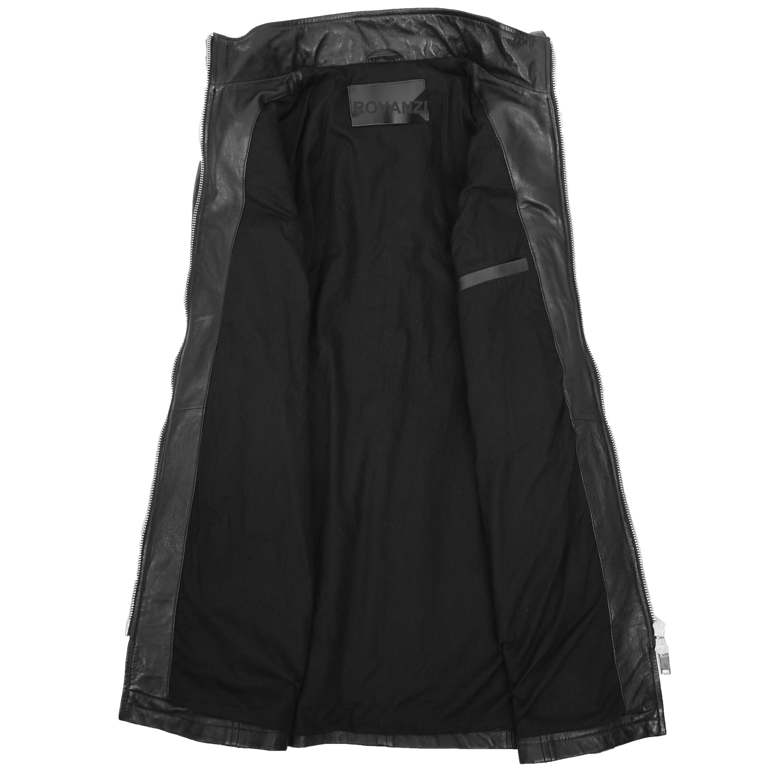 BUNERI Parka Cuero Real Tyra Negro con Capucha - Imagen 7